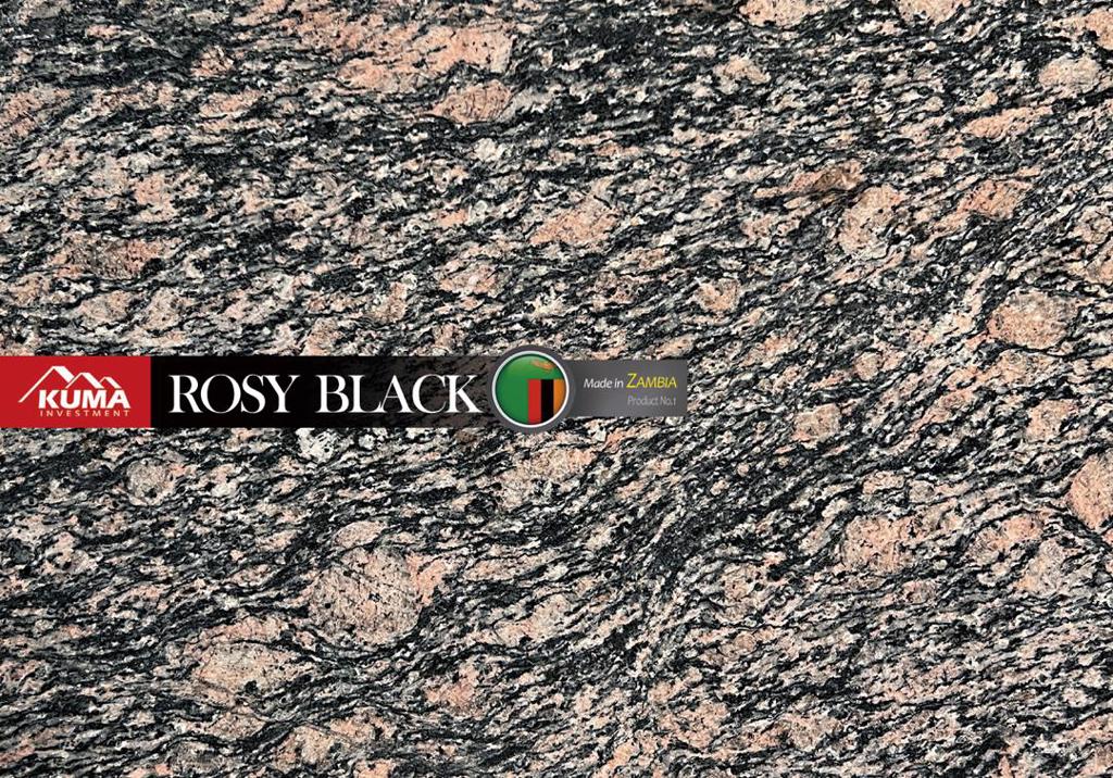 Product image - osy Black Granite is an exquisite natural stone that comes in various forms and finishes, making it a versatile choice for a range of design applications. This granite quarried in Zambia, is known for its captivating appearance, featuring a vermillion red base adorned with vibrant black veins and speckles. 